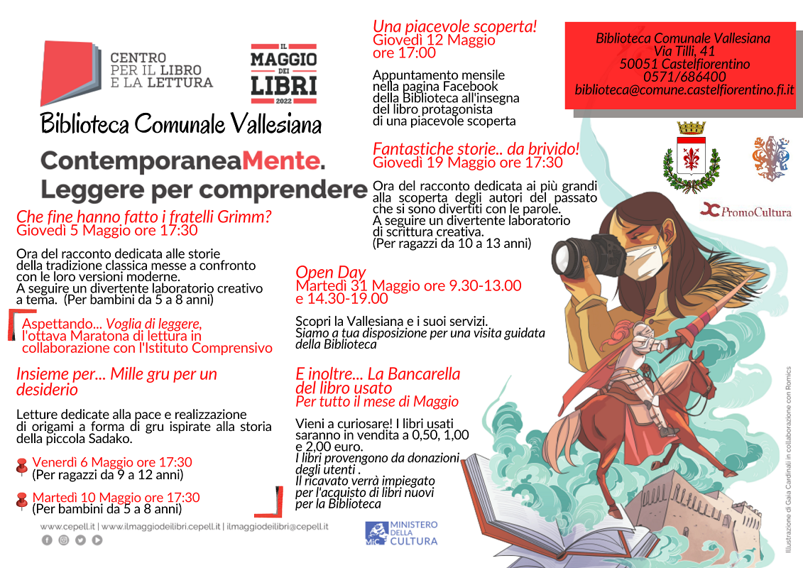 Maggio dei libri: Calendario degli eventi