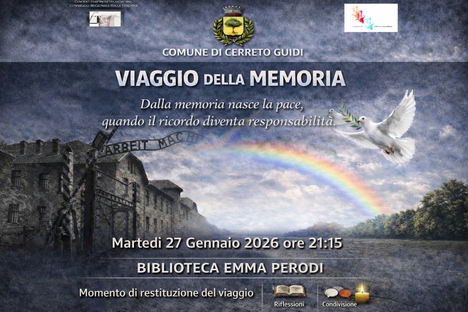 Viaggio della Memoria 2025. Dalla memoria nasce la pace, quando il ricordo diventa responsabilità - Locandina