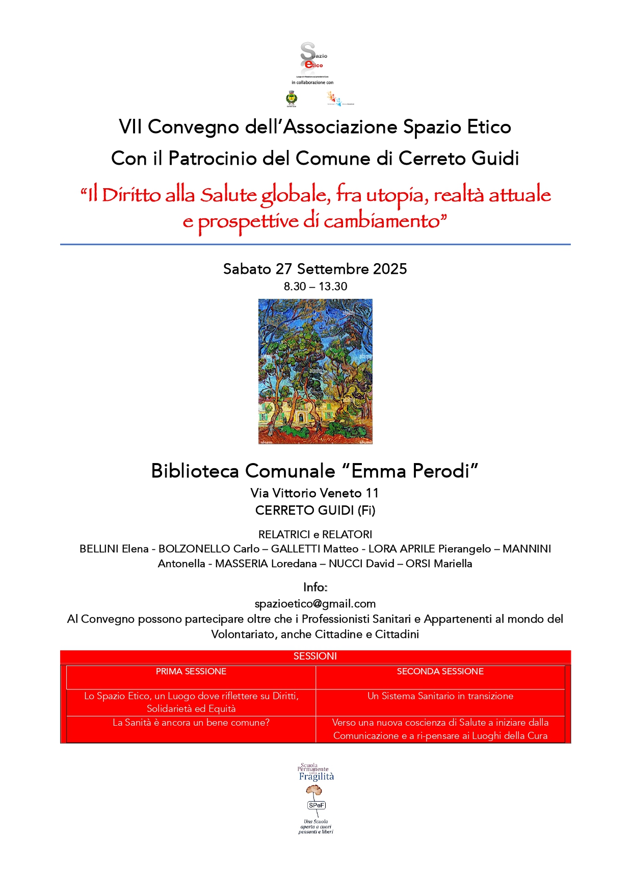 Locandina - VII Convegno dell’Associazione Spazio Etico