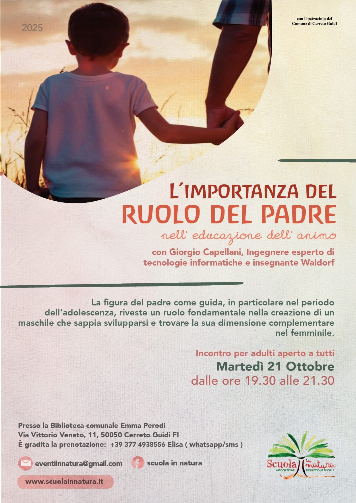 Locandina - L'importanza del ruolo del padre nell'educazione dell'animo
