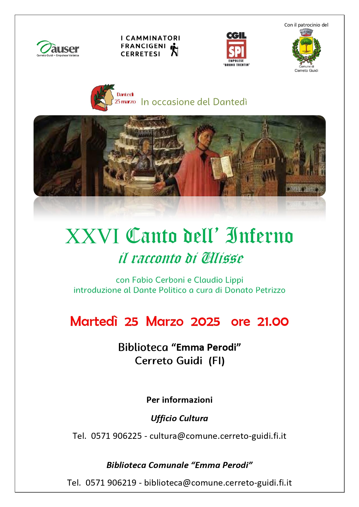 XXVI Canto dell’Inferno – Il racconto di Ulisse Locandina
