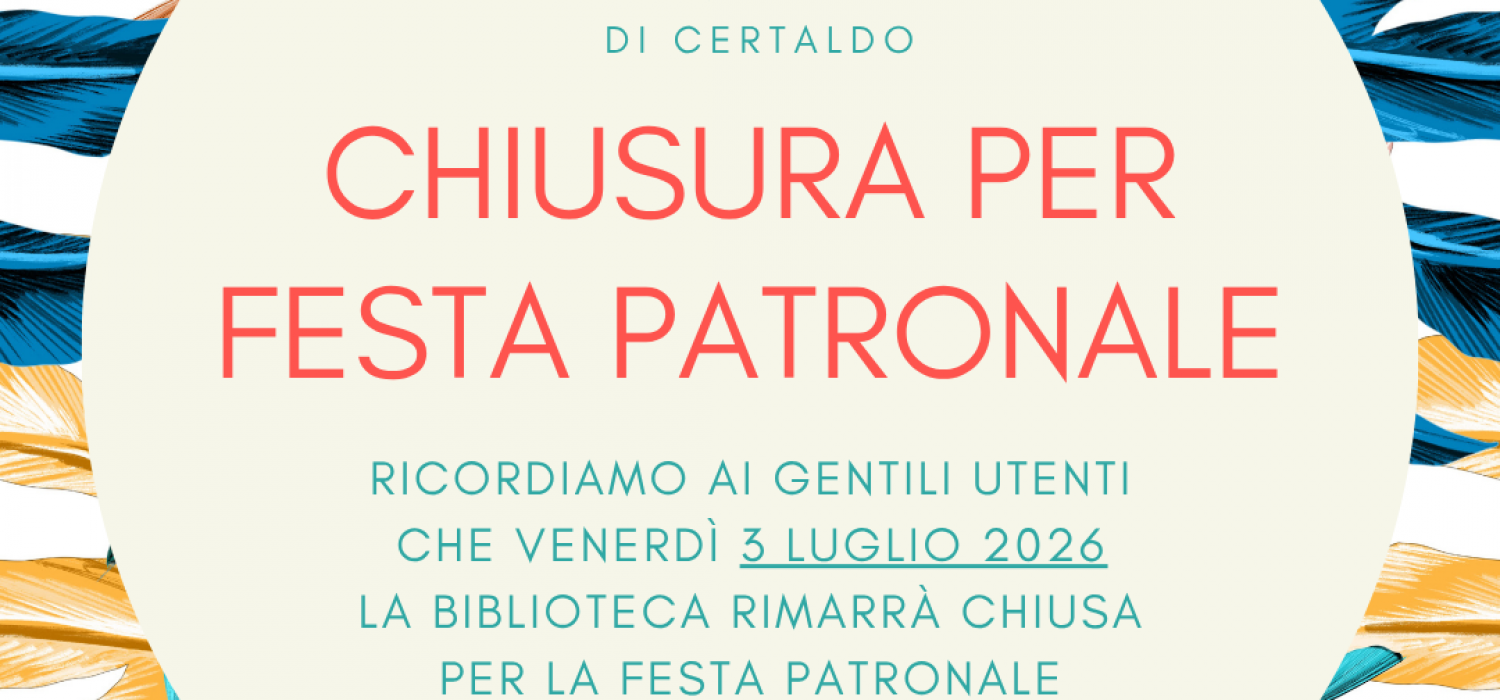 Chiusura 3 luglio